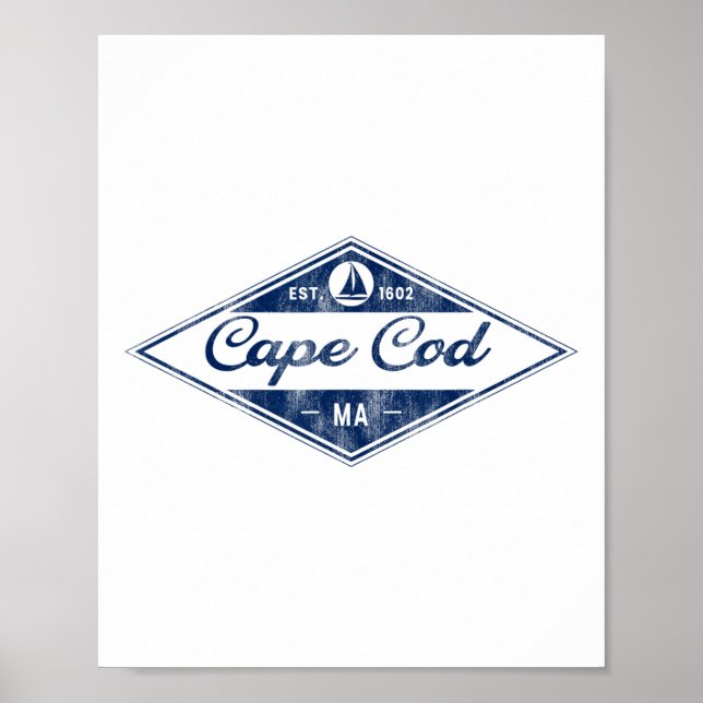 Póster Vintage Cape Cod (Frente)