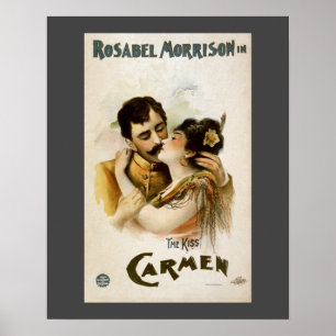 Póster Vintage Carmen The Kiss