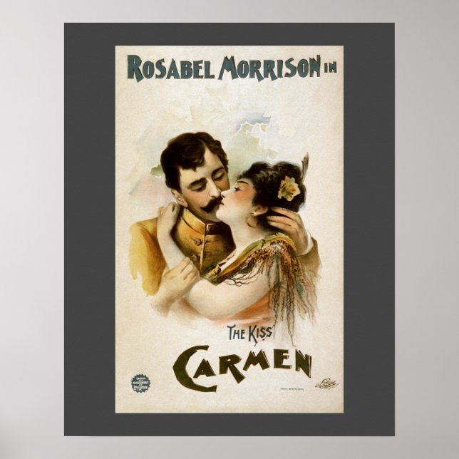 Póster Vintage Carmen The Kiss (Frente)