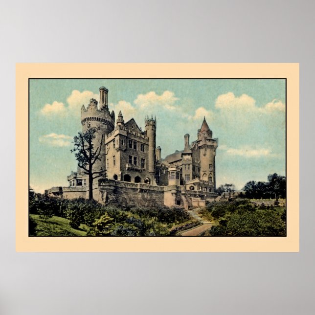 Póster Vintage Casa Loma, Toronto, Canadá (Frente)