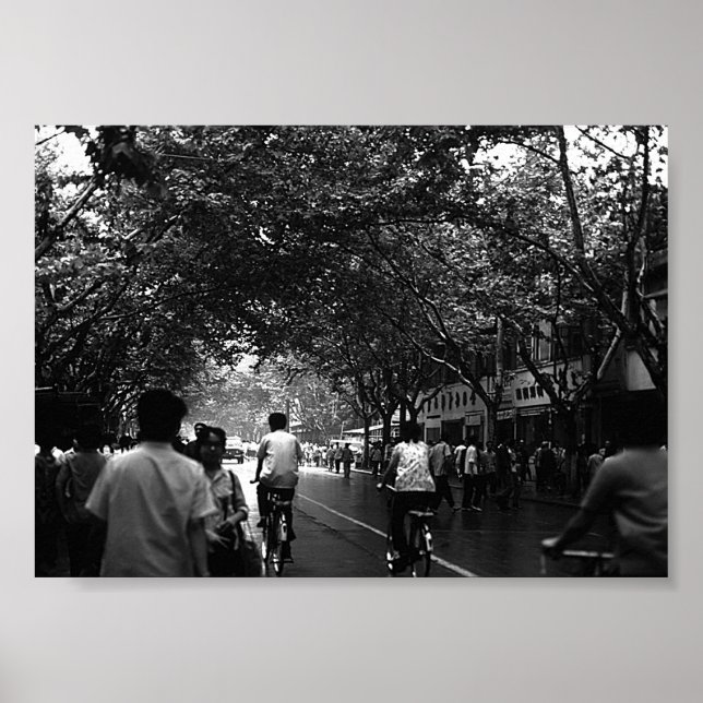 Póster Vintage China Shanghai street (Frente)