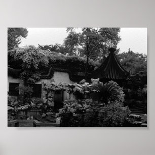 Póster Vintage China Shanghái Yuyuan