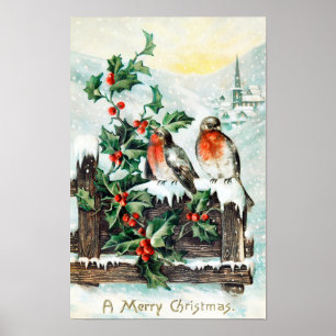 Póster Vintage Christmas