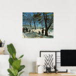 Póster Vintage Christmas, Central Park en Winter Glackens<br><div class="desc">Central Park en invierno (c.1905) de William Glackens. Glackens era un pintor realista muy influenciado por el impresionismo. Este bonito cuadro de arte impresionista es un antiguo diseño navideño de Feliz Navidad en el que los niños se divierten mientras juegan y trinan en la nieve en invierno. Algunos árboles y...</div>