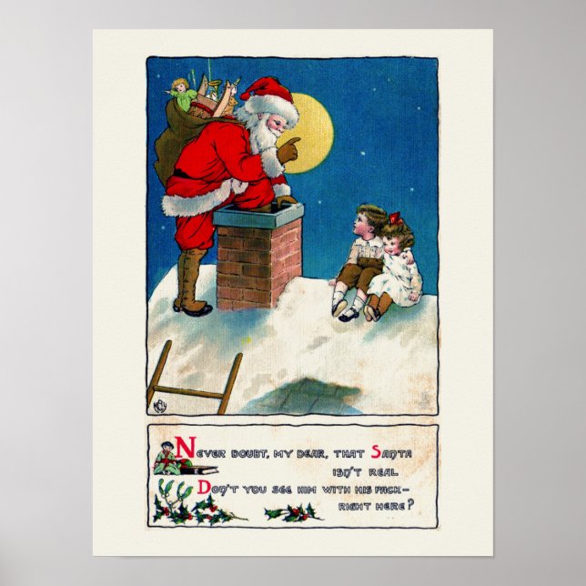 PÓSTER VINTAGE CHRISTMAS POSTER (Frente)