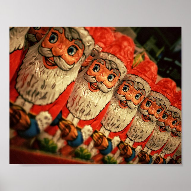 Póster Vintage Christmas Santa Paper Mache (Frente)