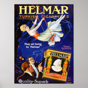 PÓSTER VINTAGE CIGARETTE AD PRINT