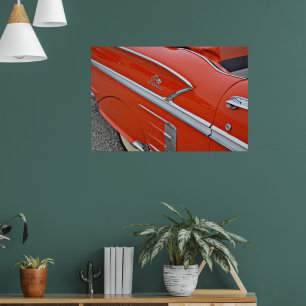 Póster Vintage Classic Car Impala Close