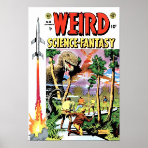 Póster Vintage Classic Weird Science Fantasy no 25 RETRO