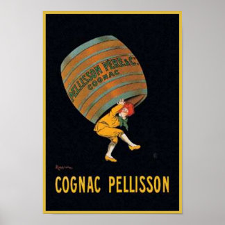 Póster Vintage Cognac Pellisson Ad
