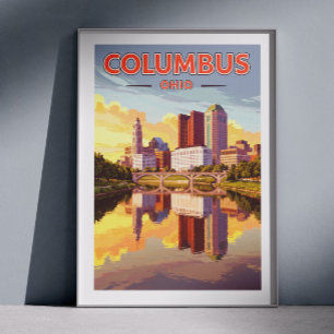 Póster Vintage Columbus Ohio