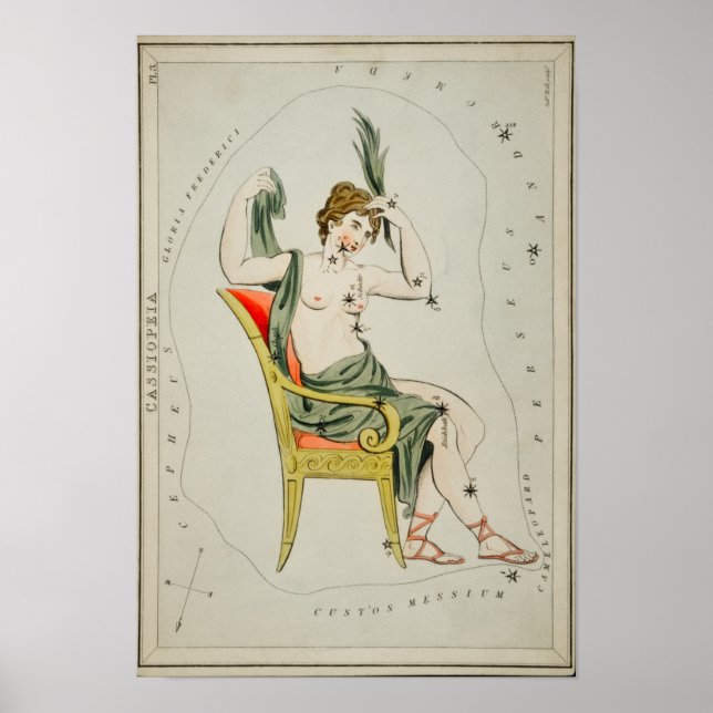 Póster Vintage Constellation Illustration (Frente)