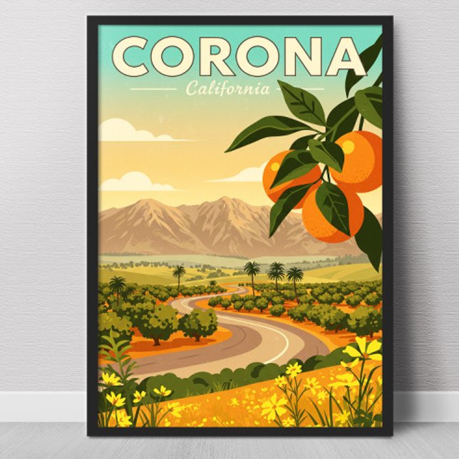 Póster Vintage Corona California (Subido por el creador)