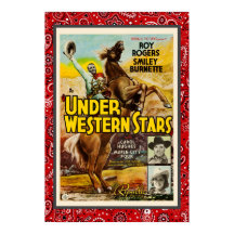 Vintage Cowboy Movie Under Western Stars
