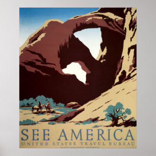 Póster Vintage Cowboys American Western Art WPA