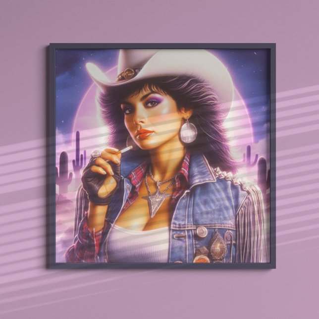 Póster Vintage Cowgirl (Subido por el creador)