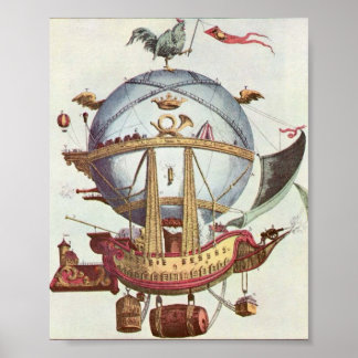 Póster Vintage Crazy Balloon Poster