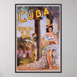 Póster Vintage Cuba -
