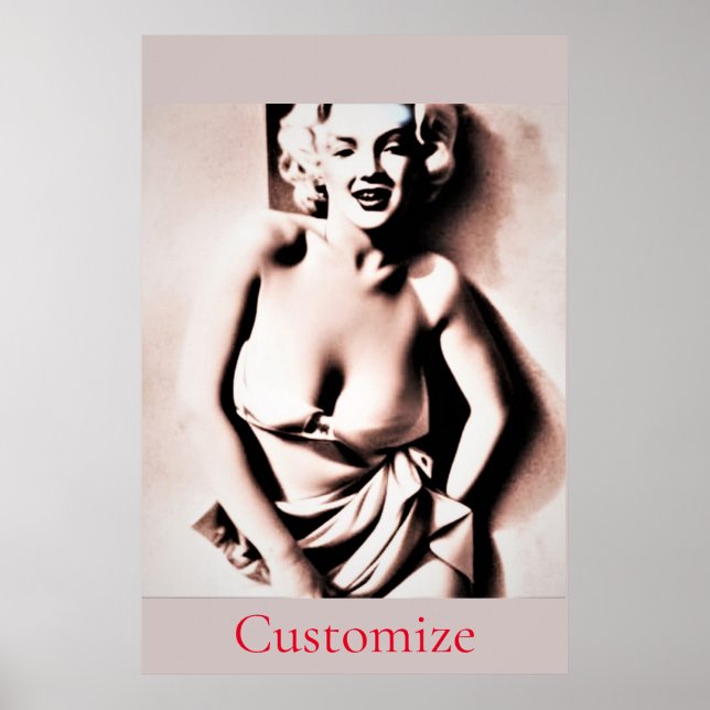Póster Vintage Cute Blonde Thunder_Cove (Frente)