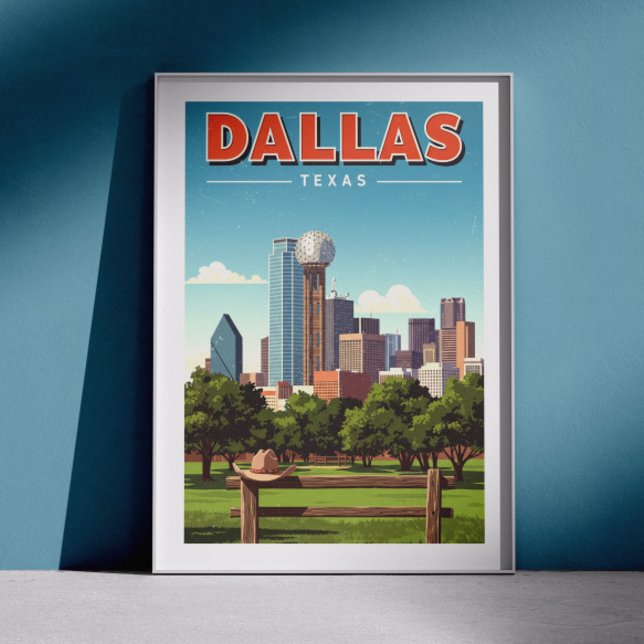 Póster Vintage Dallas Texas (Subido por el creador)