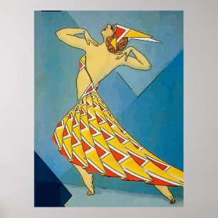 Póster Vintage Dancer
