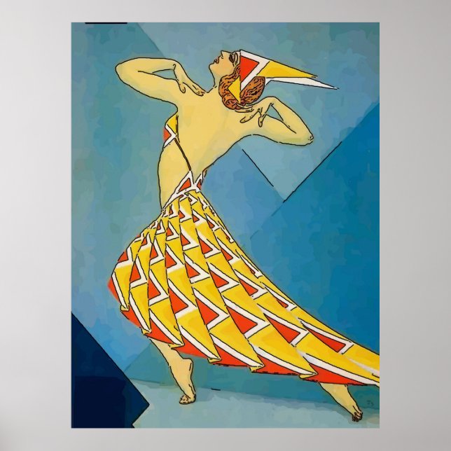 Póster Vintage Dancer (Frente)