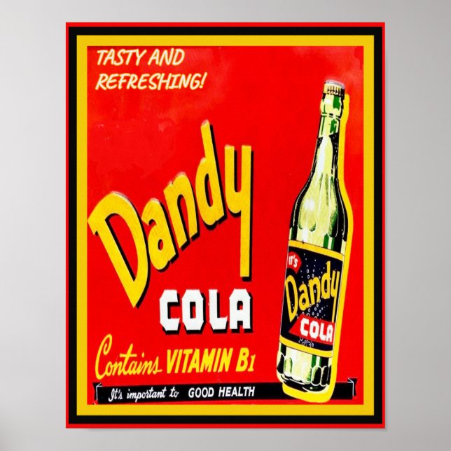 Póster Vintage Dandy Cola Advertisement (Frente)