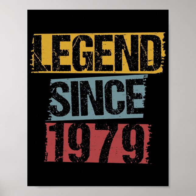 Póster Vintage de 43 años 1979 43a cumpleaños (Frente)