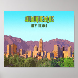 Póster Vintage de Albuquerque New México