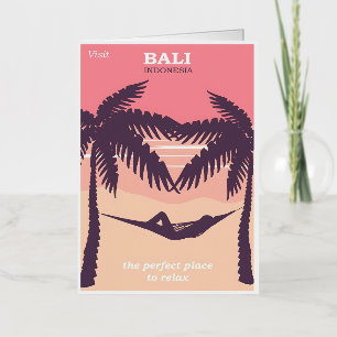 Póster vintage de Bali Indonesia