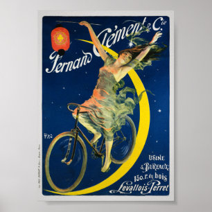 Póster vintage de bicicletas Fernand Clément & Cie