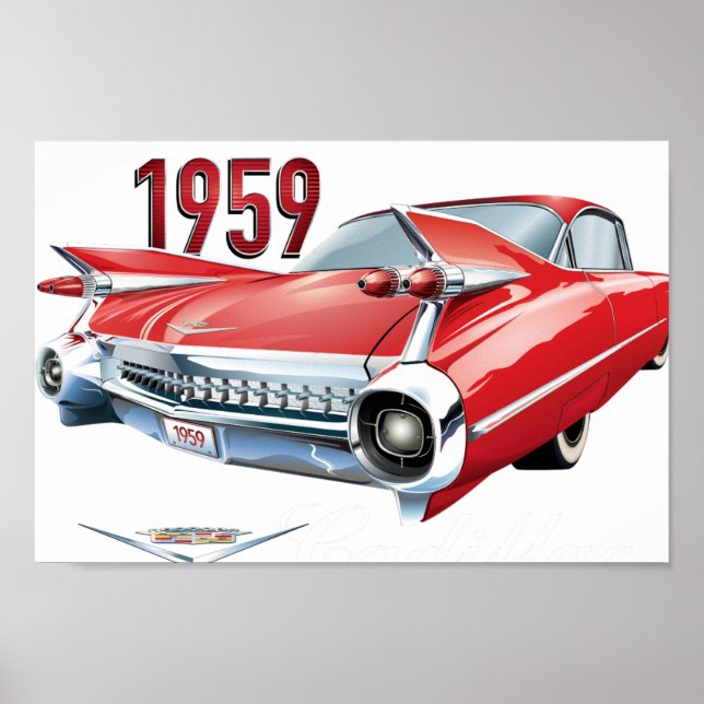 Póster Vintage de Cadillac 1959 (Frente)