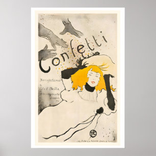 Póster Vintage de Confeti por Henri de