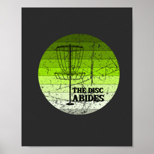 Póster Vintage de disco golf