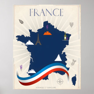 Póster Vintage de Francia