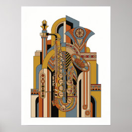 Póster vintage de jazz
