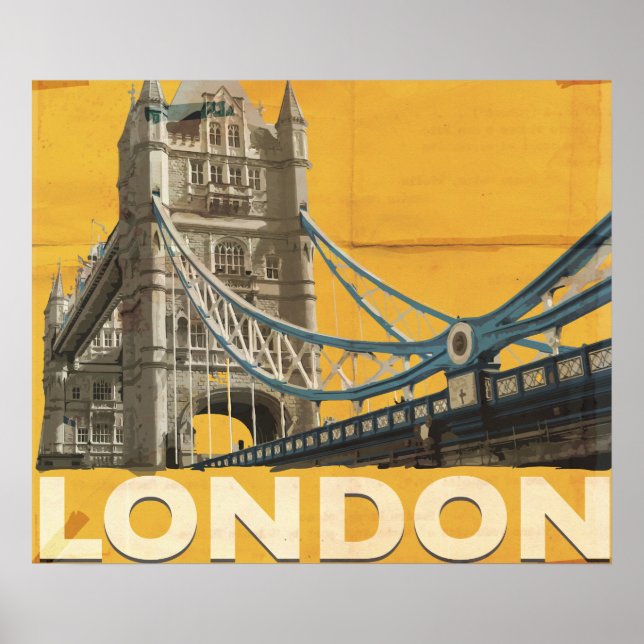 Póster vintage de Londres (Frente)