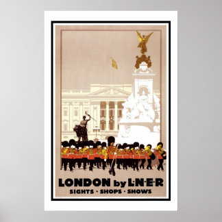 Póster Vintage de Londres Impreso Por L.N.E.R