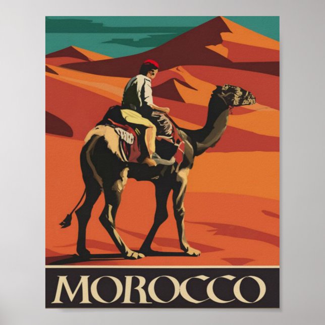Póster Vintage de Marruecos (Frente)