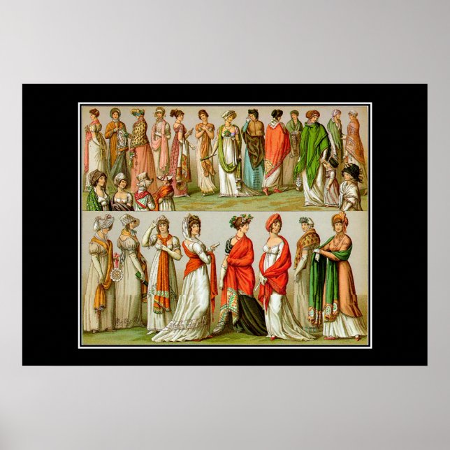 Póster vintage de moda francesa (Frente)