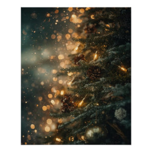 Póster Vintage de Navidad 'Paz en la Tierra'