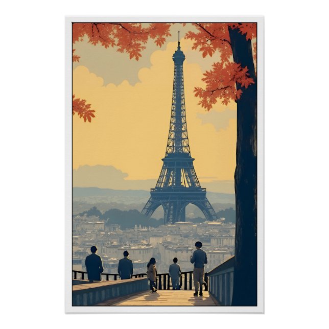 Poster vintage de Paris (Anverso)