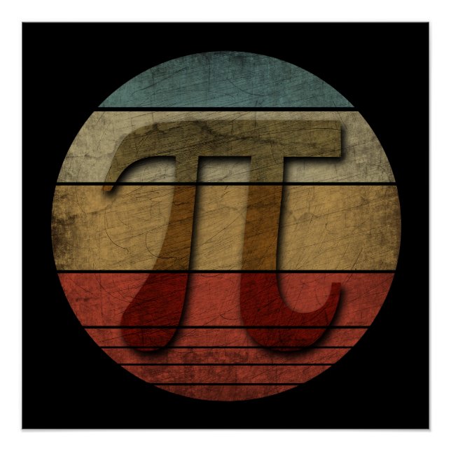 PÓSTER VINTAGE DE PI DAY (Anverso)