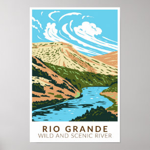 Póster Vintage de Río Grande