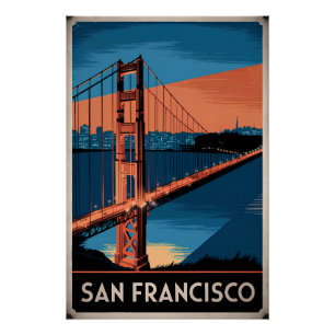 Póster Vintage de San Francisco USA