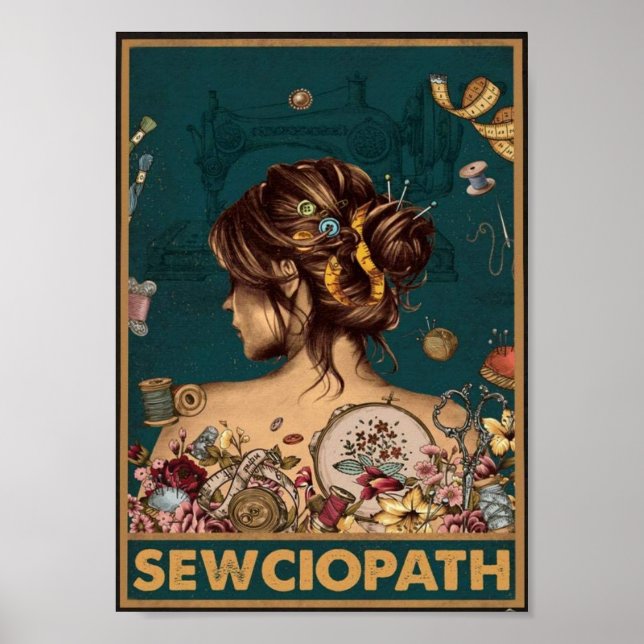 Póster Vintage de Sewciopath (Frente)