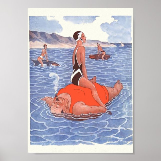 Póster Vintage de vacaciones (Frente)