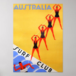 Póster Vintage de Viaje Australia
