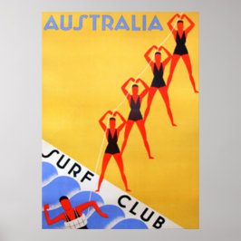 Póster Vintage de Viaje Australia