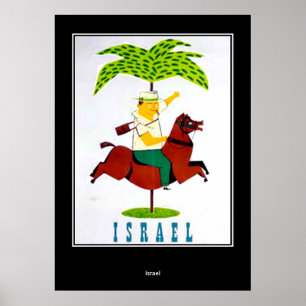 Póster vintage de viaje Israel